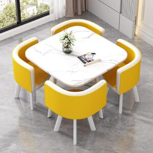fiber glass cafe chair, modern dining chair Pakistan, yellow white cafe furniture, Faisalabad fiber glass furniture, Pakistan restaurant chairs, lifestyle furniture Pakistan, marble dining table set