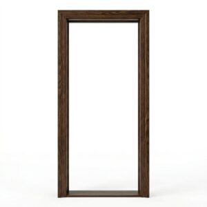 Premium walnut wood grain finish fiber glass door frame chowkat
