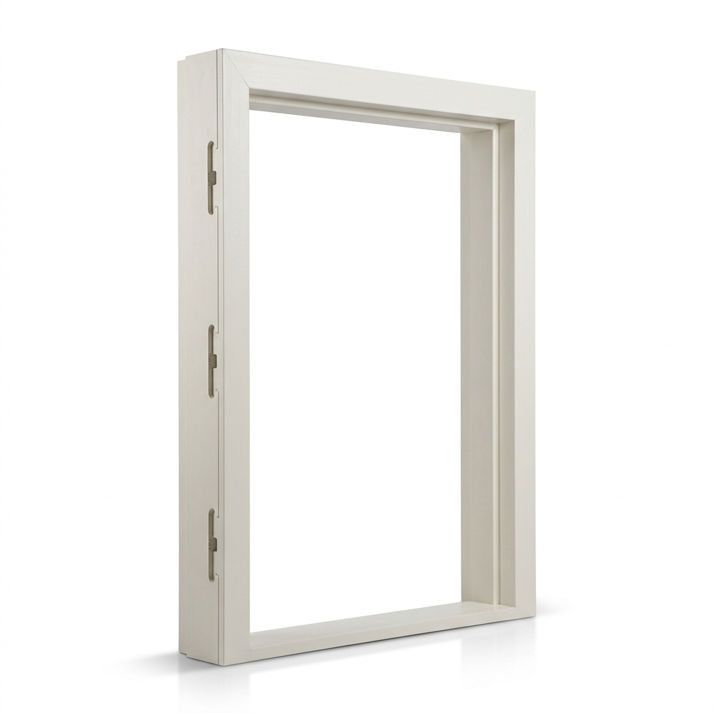 premium-fiber-glass-chaukhat-pakistan Premium off-white fiber glass door frame chaukhat on a pure white background.