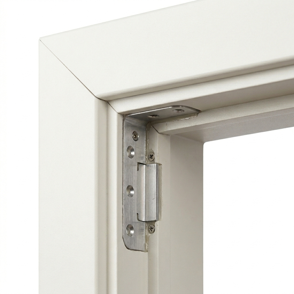 fiberglass-chaukhat-corner-joint-detail Seamless 45-degree corner joint of a high-quality fiberglass door chaukhat.