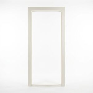 Minimalist modern off-white fiberglass door frame chaukhat for homes