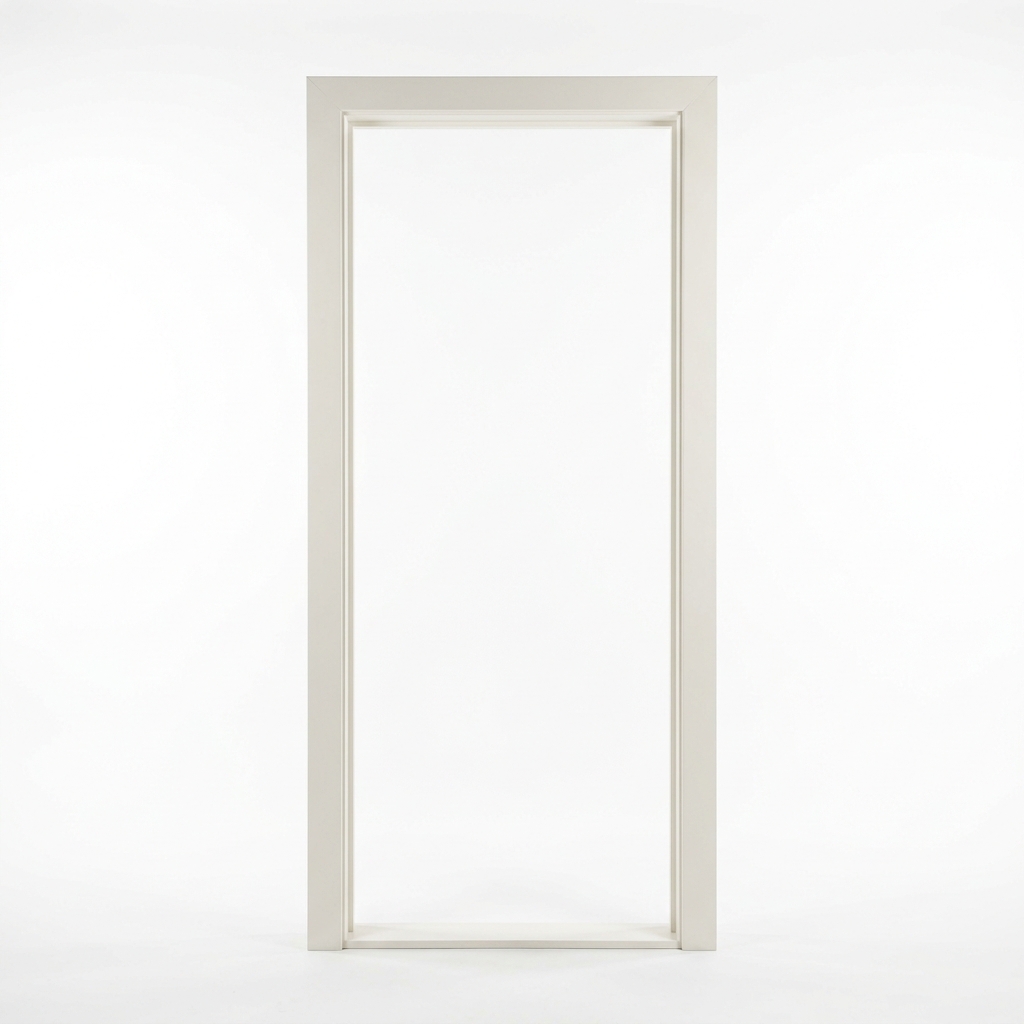 off-white-fiberglass-chaukhat-door-frame Minimalist modern off-white fiberglass door frame chaukhat for homes