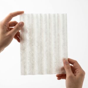 Milky white translucent fiber sheet showcasing soft light transmission and premium finish.