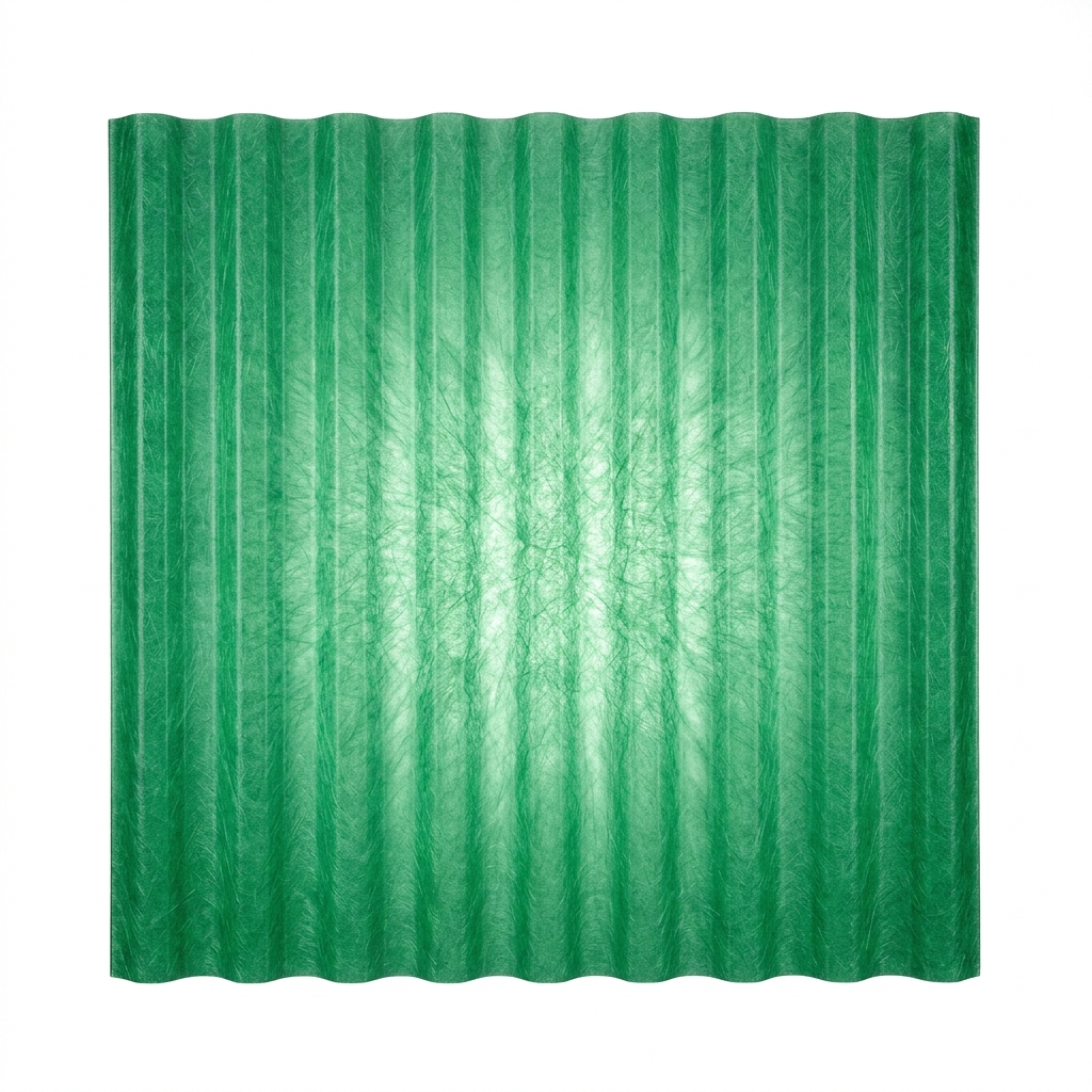 Green_corrugated_sheet_on_white_202605212130 Green fiberglass corrugated roof sheet price in Pakistan