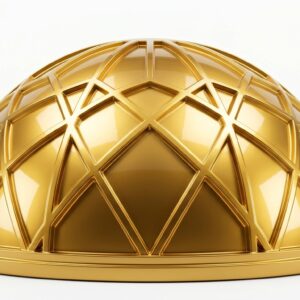 Modern dome with gold finish 202605220806